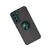 Galaxy S21 Fe Kılıf Montreal Yüzüklü  Kapak - Yeşil