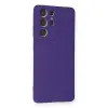 Galaxy S21 Ultra Kılıf Nano İçi Kadife  - Mor