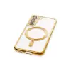 Galaxy S22 Kılıf Kross Magneticsafe Kapak - Gold