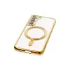 Galaxy S22 Kılıf Kross Magneticsafe Kapak - Gold