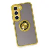 Galaxy S23 Kılıf Montreal Yüzüklü  Kapak - Sarı