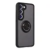 Galaxy S23 Kılıf Montreal Yüzüklü  Kapak - Siyah