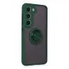 Galaxy S23 Kılıf Montreal Yüzüklü  Kapak - Yeşil