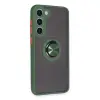Galaxy S23 Plus Kılıf Montreal Yüzüklü  Kapak - Yeşil