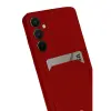 Galaxy S24 Fe Kılıf Kelvin Kartvizitli  - Kırmızı