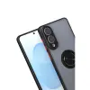 Galaxy S25 Edge Kılıf Montreal Yüzüklü  Kapak - Siyah