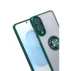 Galaxy S25 Edge Kılıf Montreal Yüzüklü  Kapak - Yeşil