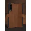 Galaxy S25 Edge Trend S Plus Kapaklı Kılıf - Taba