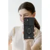 Galaxy S25 Plus Kılıf Zuma Kartvizitli Yüzüklü  - Siyah