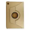 Galaxy T500 Tab A7 10.4 Kılıf 360 Tablet Deri Kılıf - Gold