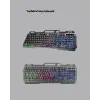 Gaming Set Işıklı Klavye Mouse + Bluetooth 5.2 Kulaklık Oyuncu Paketi