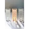 Gece Lambası Kristal Lamba Dokunmatik Şarjlı Hediyelik