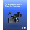 Gelişmiş G-Sensörlü Üçlü Araç Kamerası – 5” LCD Ekran ve Hareket Algılama