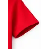 Genç Erkek Çocuk V Yaka Tişört Model - Bordo