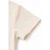 Genç Erkek Çocuk V Yaka Tişört Model - Taş