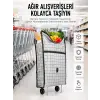 Geniş Hacimli Tekerlekli Pazar Çantası Dayanıklı ve Ergonomik