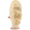 Gerçek Front Lace Daalı Platin Tül Peruk / 55/60cm