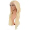 Gerçek Front Lace Daalı Platin Tül Peruk / 65/70cm