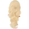 Gerçek Front Lace Daalı Platin Tül Peruk / 70/75cm