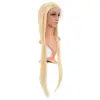 Gerçek Front Lace Düz Platin Tül Peruk / 85/90cm
