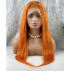 Gerçek Front Lace Tül Peruk / Düz / Canlı Bakır 70/75cm