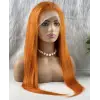 Gerçek Front Lace Tül Peruk / Düz / Canlı Bakır 70/75cm
