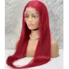 Gerçek Front Lace Tül Peruk / Düz / Kızıl 70/75cm