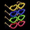 Glow Kalpli Fosforlu Gözlük 6’lı Renkli Set – Neon Parti