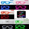 Glow Model Led Işıklı Parti Gözlüğü 3 Modlu 5 Renk 5 Adet Bx40