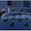 Glow Parlayan Çift Kişilik Nev Takımı Cordelia Kırmızı