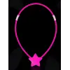 Glow Stick Yıldız Kolye - Glow Kolye - Glow Stick Partisi Yıldız Kolye 6 Adet Bx40