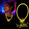 Glow Yıldız Kolye Neon Fosforlu Işıklı Kolye Sarı Renk