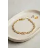 Gold Renk Zirkon Taşlı Messika Model Bileklik