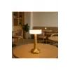 Gold Silindir Şarjlı Masa Lambası Modern Dekoratif LED Kablosuz Metal Abajur Modeli