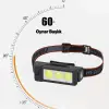 Gold Silver Gs-225 3 Led Usb Şarjlı Çok Fonksiyonlu Kafa Feneri