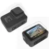 GOR Gopro Hero 8 2in1 Darbe Emici Ekran Koruyucu 2 SET-(5775)