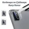 GOR iPad Pro 11 İPad Pro 12.9 2020-2021 3D Cam Kamera Koruyucu 2 SET-(5775)