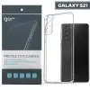 GOR Samsung Galaxy S21 Kılıf Kamera Korumalı Şeffaf Silikon Kılıf-(5775)