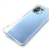 GOR Xiaomi Mi 11 Kılıf Kamera Korumalı Şeffaf Silikon Kılıf-(5775)
