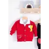 Graffe Zürafa Desenli 3lü Erkek Bebek Takımı