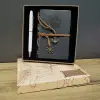 Gri Defter Ve Beyaz Kalem Kutulu Set