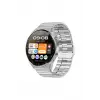 GT3 Max Elegant Smart Watch GT3 Max Elegant Erkek Akıllı Saat Deri-Metal-Silikon 3 Kordonlu