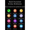 Gümüş Kasa ve Siyah Silikon Kordonlu, GPS ve Nabız Sensörü Özellikli Akıllı Saat
