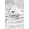 Gümüş Renk Pirinç 6lı Kadın Küpe Seti