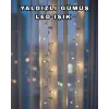 Gümüş Yaprak Tasarımlı LED Işık Pilli Ev ve Vitrin Dekoru