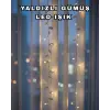 Gümüş Yaprak Tasarımlı LED Işık Pilli Ev ve Vitrin Dekoru