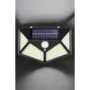 Güneş Enerjili Bahçe Aydınlatma Lambası Solar 100 Led Lamba