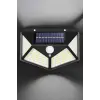 Güneş Enerjili Bahçe Aydınlatma Lambası Solar 100 Led Lamba