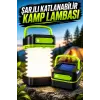 Güneş Enerjili Led Lamba Kamp Lambası Katlanabilir Lamba USB Şarjlı