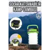 Güneş Enerjili Led Lamba Kamp Lambası Katlanabilir Lamba USB Şarjlı